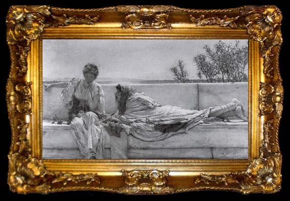 framed  Alma-Tadema, Sir Lawrence Pleading, ta009-2